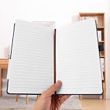 Lefute A5 Notebook PU Leather Journal 200 Pages 80gsm Blue Office School view 6
