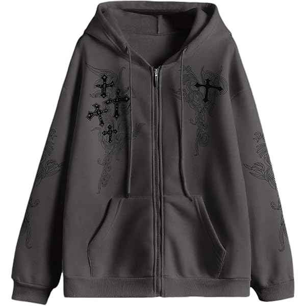 ジャケット・アウター 00s LHP Zip Gimmick Leather Jacket Y2K Amazon.com: Kiluex Mens Star Graphic Sweatshirt Loose Zip Up