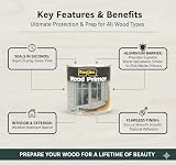 Rustins ALWP500 500ml Aluminium Wood Primer Durable Undercoat Moisture view 4