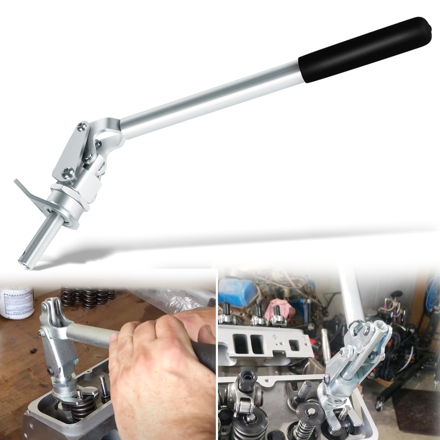 Photo 1 of 66784 Valve Spring Compressor Tool Universal for 3/8" & 7/16" Studs, Quick Removal & Installation of Valve Springs & Retainers