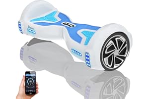 TOMOLOO Hoverboard for Adults Max load 265LBs, UL2272 Certified Hover Board for kids with Bluetooth| Lights| APP, Up to 12 Miles Range, 9.3mph Top Speed Aluminum Alloy Frame Self Balancing Scooters