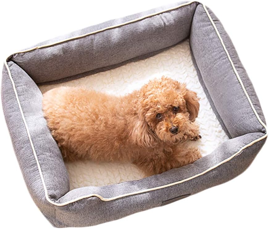 SHPEHP IKEA pet Bed PlüschHaustierbett aus Kunstfell und Wildleder