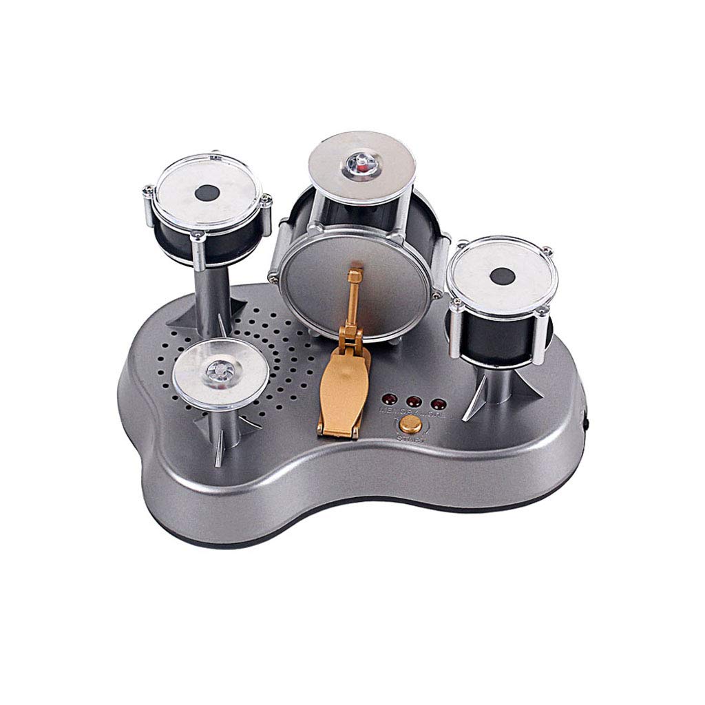 Alnicov Mini Finger Drum Set Desk Touch Drumming LED Light Jazz Percussion