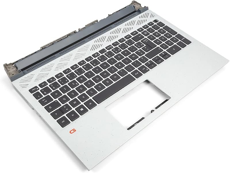 Dell G15 5520 5521 5525 Palmrest French Keyboard Backlit Phantom Grey Renewed