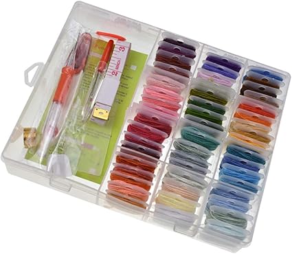 EXCEART Kit de Bordado con Hilos de Instrucciones Caja ...