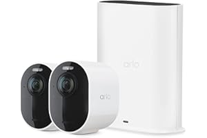 Arlo Ultra 2 Spotlight Camera | 2 Camera Security System | Wire-Free, 4K Video & HDR | Color Night Vision, 2-Way Audio, 6-Mon