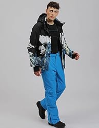 YEEFINE Men's Ski Suit Waterproof Snow Suits Two