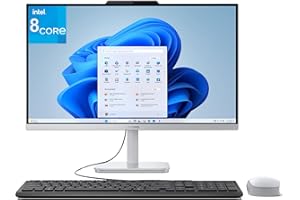 Lenovo 24 23.8" FHD All-in-One Desktop Computer for Home Office, Intel Processor 8-Core, 32gb Ddr4 Ram, 1tb Pcie Ssd, WiFi 6, Bluetooth 5.2, Business AIO, Keyboard and Mouse