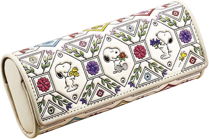 Amazon スヌーピー吉祥花尽くし浅草文庫高級牛革メガネケース 眼鏡小物 通販