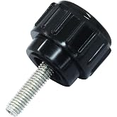 Kemcatui M2 x 10mm Knurled Thumb Screw, 30Pcs | Threaded Carbon Steel, Thumbscrew Black, Mounting Thumb Screw, Knobs Grips