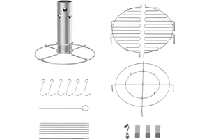 LS'BABQ Beer Can Chicken Holder and 22-Piece Turkey Fryer Accessories Kit for Char-Broil Big Easy Oil-Less Turkey Fryer, Stainless Steel Turkey Infuser Stand Replacement Parts for Charbroil 4897766R06