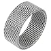 Surgical Stainless Steel 10 mm Mesh Ring Wedding Band, size 9