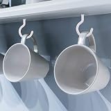 TUPARKA 10 Pcs Ceiling Hooks Heavy Duty Plant Hooks 2 Inches White view 7
