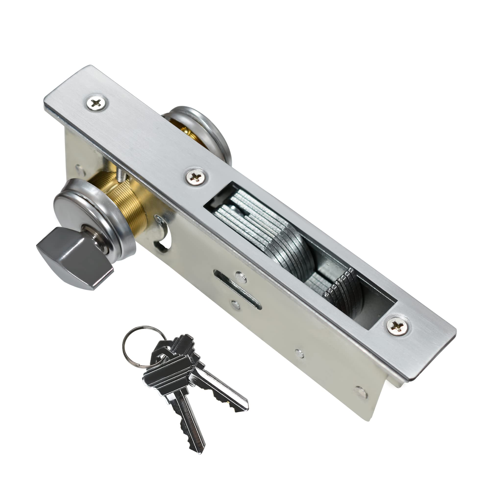 AIsecure Commercial Mortise Lock, Key Lock, Solid