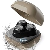 Youbella Facial Hair Removal for Women, 3D Floating Blade Rotary Razor, Wet/Dry Electric Shaver, Portable & USB Rechargeable Epilator Hair Remover for Face, Upper Lip, Chin, Arms & Legs (Beige)