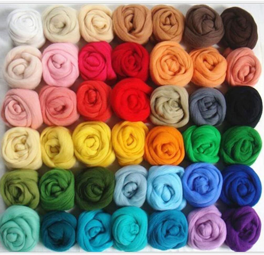 Artibetter 36Pcs Needle Felting Kit Wool Felt Tools Wool Roving Felt Creative Soft Flocking Balls Wool DIY Wool Felt Crafts Making