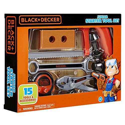 BLACK+DECKER Jr. B&D Starter Tool Set (15-Piece)