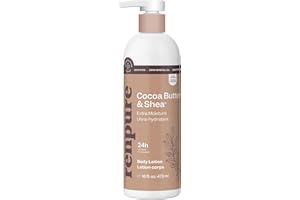 Renpure Cocoa Butter & Shea Butter Ultra-Hydrating Body Lotion – 24HR Moisturization – Rich & Creamy Formula- For Dry to Very