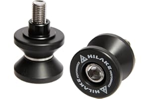 HILAKE Motorcycle Swing Arm Spools Slider Stand Screws (M10)