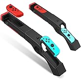 HEATFUN Switch Hand Grip, Game Controller Compatible with Switch Games Wolfenstein 2: The New Colossus - Black (1 Pack)