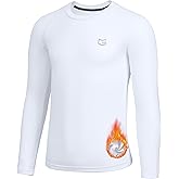 G Gradual Youth Boys Compression Thermal Shirt Long Sleeve Fleece Undershirt for Boy Football Baseball Soccer Base Layer