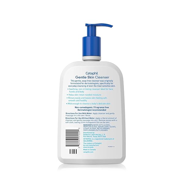 CETAPHIL GENTLE CLEANSER, 16 FL OZ (PACK OF 2)