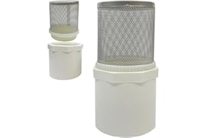 Cotonlake 1.5 inch Stainless Steel Filter Cover Connected to 1.5 inch/DN40 PVC Water Pipe, Suction Strainers Used to Remove Debris and Reduce Solid Entry