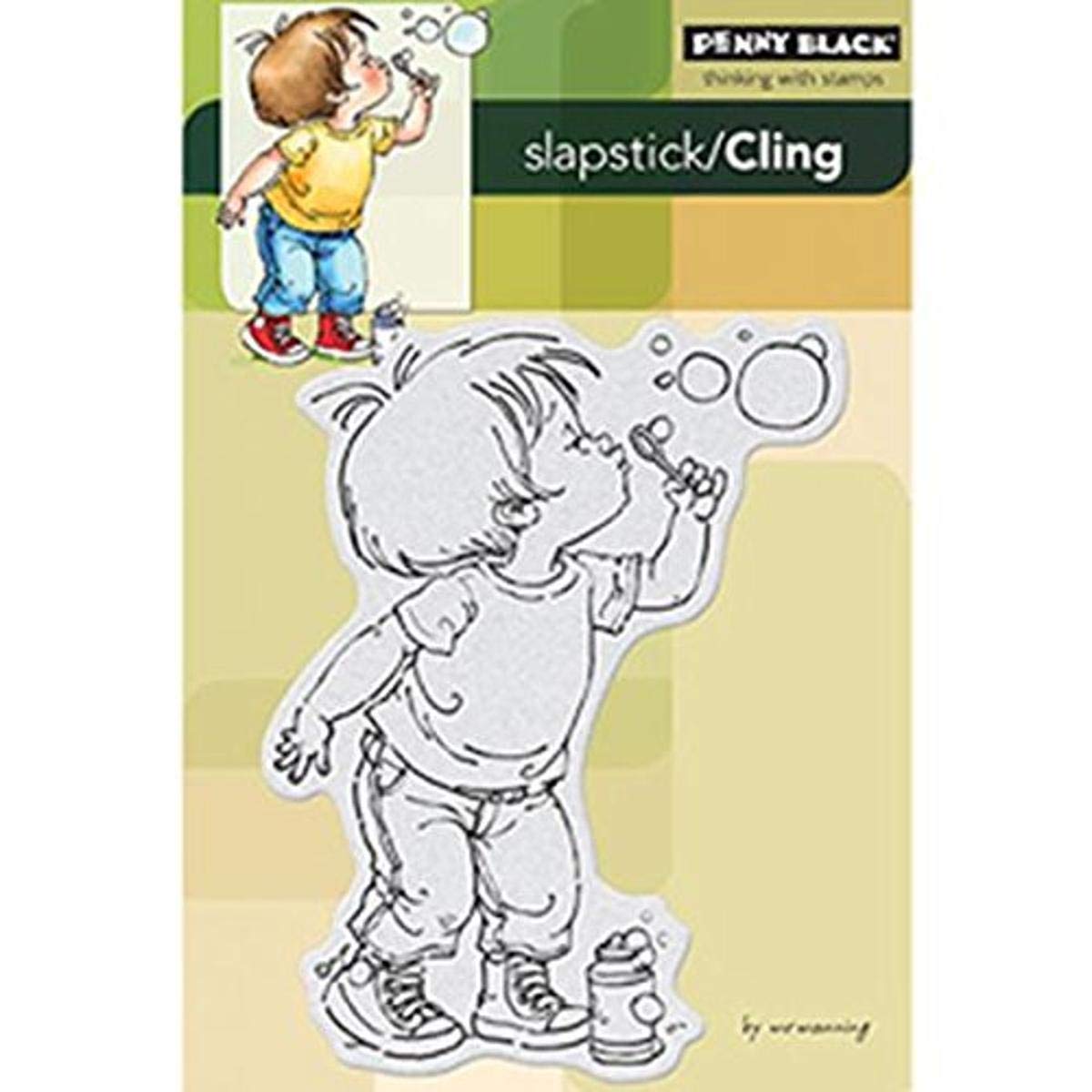 Penny Black Rubber Cling Rubber Stamp 4-inch x 6-inch Sheet-Bubble Boy
