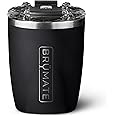 BrüMate Rocks - 12oz 100% Leak-Proof Insulated Lowball Cocktail & Whiskey Tumbler - Double Wall Vacuum Stainless Steel - Shatterproof - Camping & Travel Tumbler & Cocktail Glass (Matte Black)