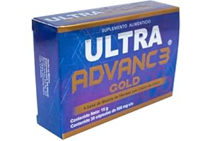 WELLNESSMAX Ultra Advance 3 Gold: Ultimate Joint Support with Omega-3, Turmeric, Glucosamine Chondroitin Formula. Vegan, Non GMO, 30 Capsules, 500 mg