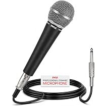Pyle Karaoke Microphone, Dynamic Mic for Singing, Microphone with
