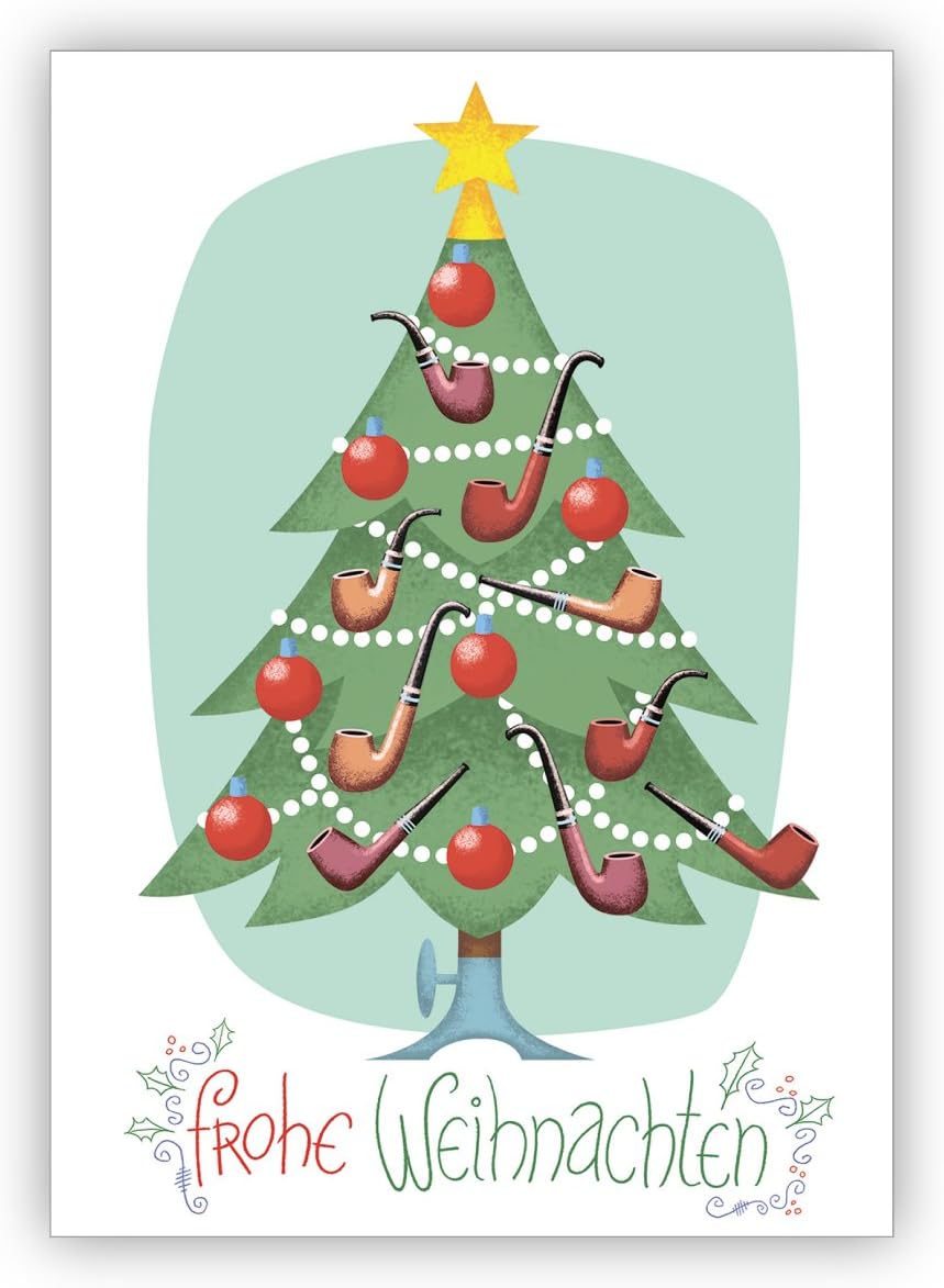 Albero Di Natale Pagano.Divertente Di Carta Bianco Per Fumatori Con Albero Di Natale E Fischi Buon Natale Amazon It Cancelleria E Prodotti Per Ufficio