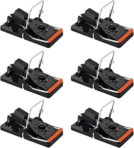 Trap A Pest Mouse Traps - Snap Traps for Mice, Rodents and Pests, Sanitary Safe Mousetraps That Work (6 Pack)