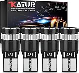 KATUR 194 LED Ultra Blue 12V Wedge Bulbs 24-SMD 3014 360° Plug N Play (4pcs)