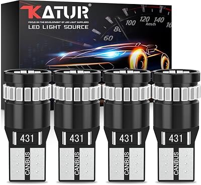 KATUR 194 LED Ultra Blue 12V Wedge Bulbs 24-SMD 3014 360° Plug N Play (4pcs)