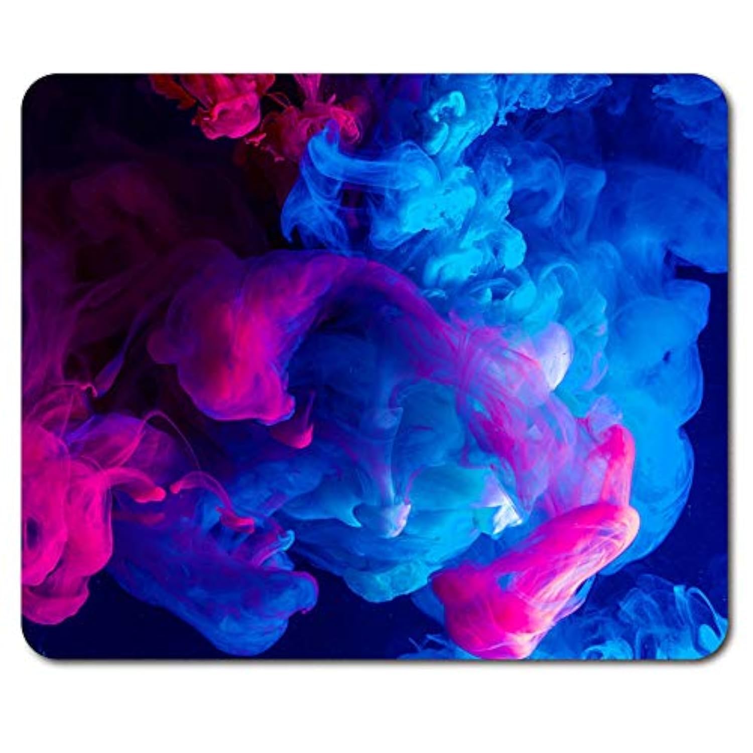 Blue & Pink Cloud Art Mouse Mat Pad - Space Sky Cloud Smoke Artistic Modern Colourful Computer PC Desk Accessory #14299