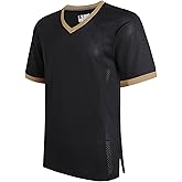 DEHANER Blank Football Jerseys for Men Unisex Workout Fitness Shirts Sports Uniform Casual Outfits