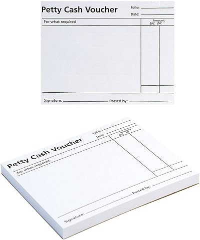 Q-Connect Petty Cash Voucher Pad 125x101mm Pack of 10 KF00103
