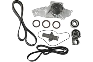 CYTROBE TKH002 Timing Belt Kit with Water Pump Compatible with 03-18 Honda Accord Crosstour Pilot Odyssey Ridgeline, Acura MDX RDX RL TL TSX ZDX, Saturn Vue 3.0L 3.2L 3.5L 3.7L Replaces TCKWP329 19200-RDV-J01