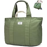Bagelite 22'' 50L 100% Cotton Oversized Travel Tote Bag for Women - Tear-Resistant, Overnight/Weekend/Beach Bag