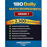 180 Daily Math Worksheets: Grade 7