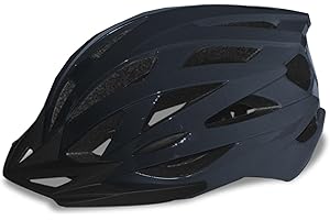 AISSTXOER Road Bike Helmet Adult Men & Women, Adjustable Lightweight Design (22-24.5 Inches) - Vented, Removable Visor & Reflective White, for Day and Night Commuting & Sports | CPSC Certified