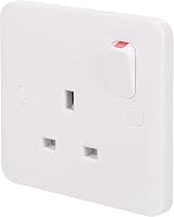 Schneider Electric Lisse White Moulded Double Pole 13A Switched Power Socket view 2