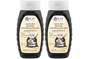 SAUCE GRANDMASTER SGM Gluten Free Matsutake Vegan Oyster Sauce - Healthy Stir-Fry, Marinade & Dipping Sauce | Asia's #1 Gluten Free Brand | 12 Fl Oz(2 Pack)