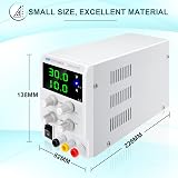 SKY TOPPOWER Variable DC Bench Power Supply 0-30V 0-10A Regulated CC/CV Lab DIY view 6