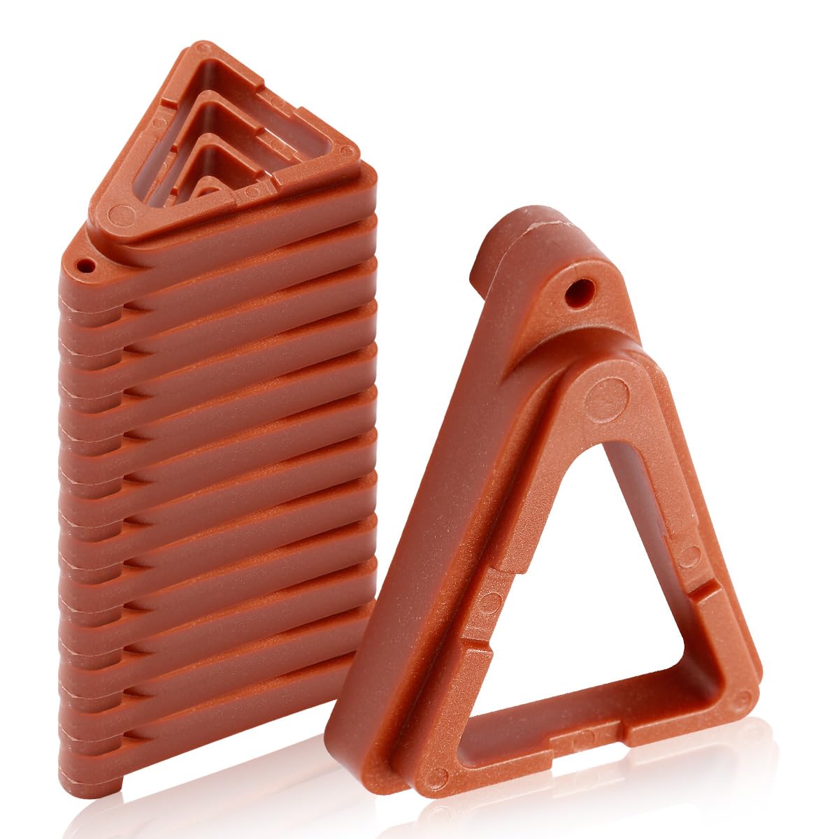 GLADFRESIT 12Pcs Flower Pots Feet, Triangle Invisible Flower Pot Supports, Potted Plant Stand for Indoor Outdoor Gardening