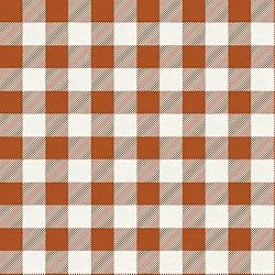 PBS Fabrics Buffalo Check, Rust, Organic Double