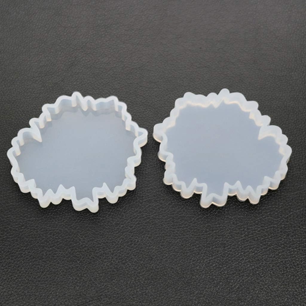 Tvvudwxx Coaster Mould Silicone Casting Molds Cup Mat Mold Polymer Clay Resin Casting Mold