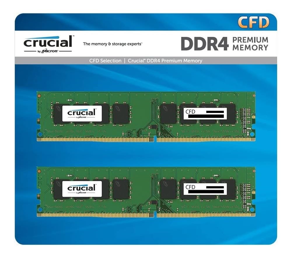 Crucial(クルーシャル) CFD販売 Crucial by Micron デスクトップPC用メモリ DDR4-3200 (2933・2666対応) (PC4-25600) 16GB×2枚 288pin DIMM 無期限保証 相性保証 W4U3200CM-16GQ商品画像