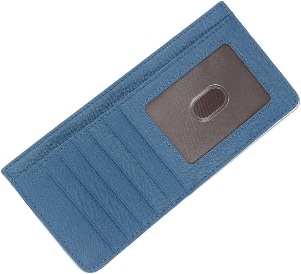 Women's Credit Card Wallet Slim Long Card Wallet Holder with Zipper Pocket for Cash, Coin, Receipt, ID Card
